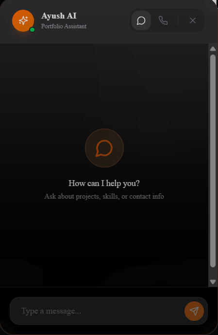 Voice capture state with particle field